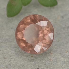 Grenat malaya rose naturelle coupe roude, 0,94 ct, VS