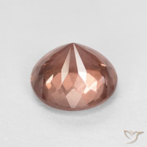 Grenat Malaya Rose orangé naturelle Tour, 0.68 ct, VS