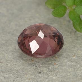 Grenat malaya rose naturelle coupe roude, 0,99 ct, VS