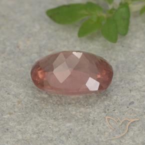 Grenat Malaya Rose rougeâtre naturelle Coussin, 0.98 ct, VS