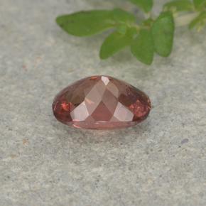 Grenat Malaya Brique rouge naturelle Coupe coussin, 0.57 ct, VS