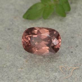 Grenat malaya rose naturelle coupe coussin, 0,86 ct, VS