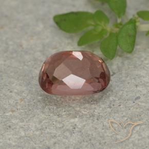 Grenat malaya rose naturelle coupe coussin, 0,86 ct, VS