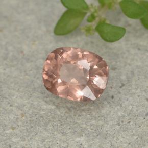 Grenat malaya rose naturelle coupe coussin, 0,46 ct, VS