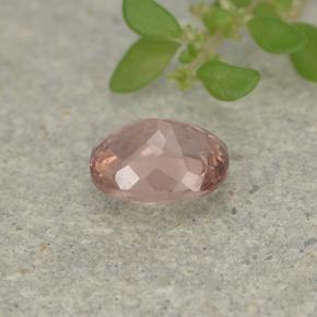 Grenat malaya rose naturelle coupe coussin, 0,46 ct, VS