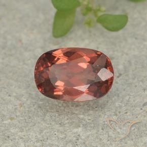 Grenat Malaya Rose foncé Rouge naturelle Coussin, 0.78 ct, VS