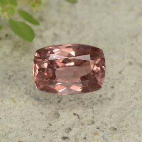 Grenat malaya rose naturelle coupe coussin, 0,65 ct, VVS-VS