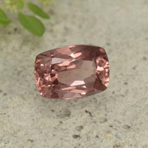 Grenat malaya rose naturelle coupe coussin, 0,65 ct, VVS-VS