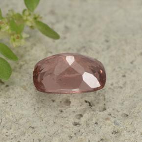 Grenat malaya rose naturelle coupe coussin, 0,65 ct, VVS-VS