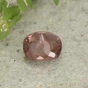 Grenat Malaya Rose naturelle Coupe coussin, 0.83 ct, VS