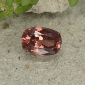 Grenat malaya rose naturelle coupe coussin, 0,78 ct, VS
