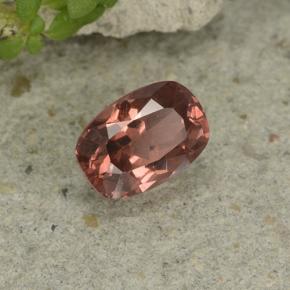 Grenat malaya rose naturelle coupe coussin, 0,78 ct, VS