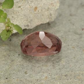 Grenat malaya rose naturelle coupe coussin, 0,78 ct, VS