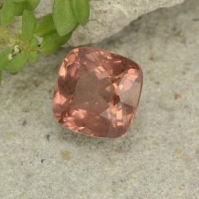 Grenat malaya rose naturelle coupe coussin, 1,24 ct, VS