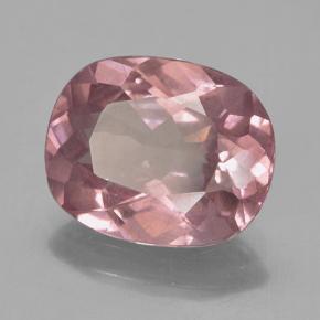 Grenat malaya rose naturelle coupe coussin, 3,84 ct, VS