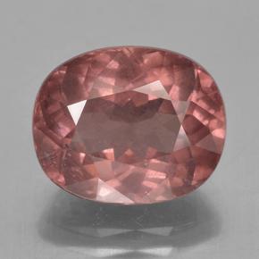 Grenat Malaya Rose foncé naturelle Coupe ovale, 6.61 ct, VS