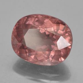 Grenat Malaya Rose foncé naturelle Coupe ovale, 6.61 ct, VS