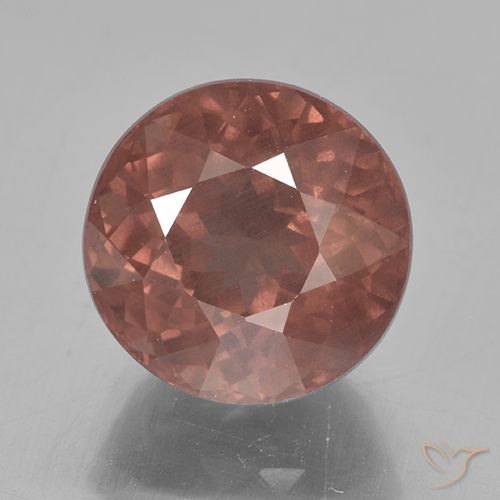 Grenat malaya rose naturelle coupe roude, 7,00 ct, VS