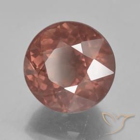 Grenat malaya rose naturelle coupe roude, 7,00 ct, VS