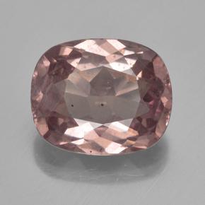 Grenat malaya rose naturelle coupe coussin, 4,50 ct, VS