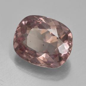 Grenat malaya rose naturelle coupe coussin, 4,50 ct, VS
