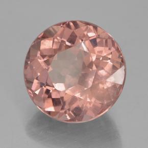 Grenat malaya rose naturelle coupe roude, 5,52 ct, VS