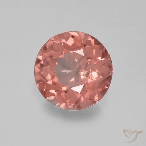 Grenat Malaya Rose moyen naturelle Coupe roude, 1.63 ct, VS