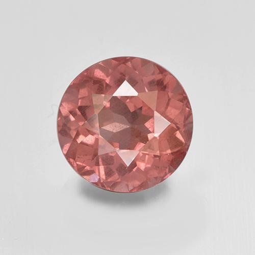 Grenat malaya rose naturelle coupe roude, 1,91 ct, VS