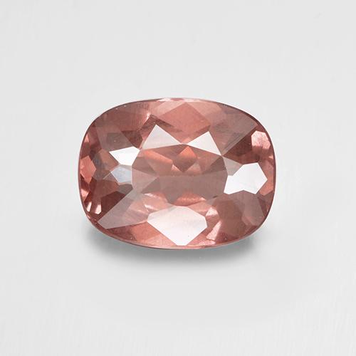 Grenat malaya rose naturelle coupe coussin, 1,35 ct, VS