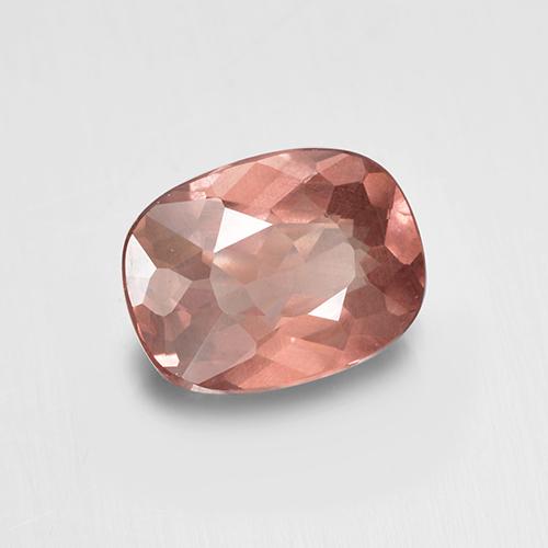 Grenat malaya rose naturelle coupe coussin, 1,35 ct, VS