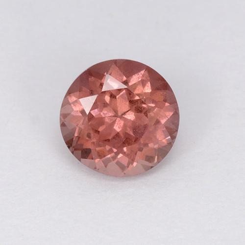 Grenat malaya rose naturelle coupe roude, 0,75 ct, VS