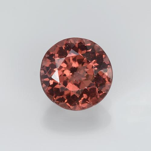Grenat malaya orange naturelle coupe roude, 0,94 ct, VVS-VS