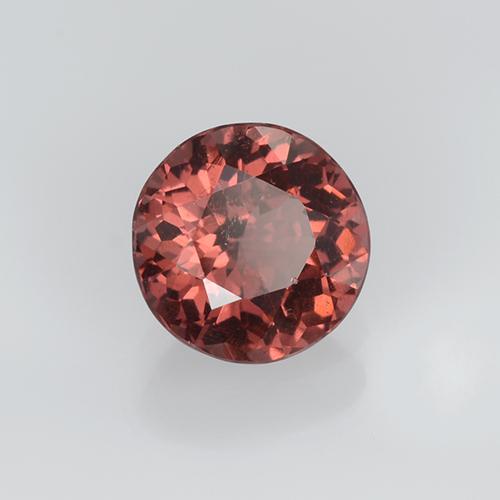 Grenat malaya orange naturelle coupe roude, 0,94 ct, VVS-VS