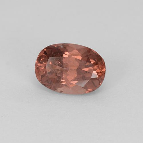 Grenat malaya rose naturelle coupe ovale, 0,78 ct, VS