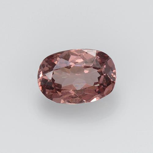 Grenat malaya rose naturelle coupe ovale, 0,64 ct, VS