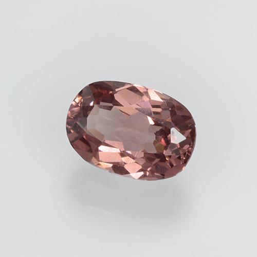 Grenat malaya rose naturelle coupe ovale, 0,64 ct, VS