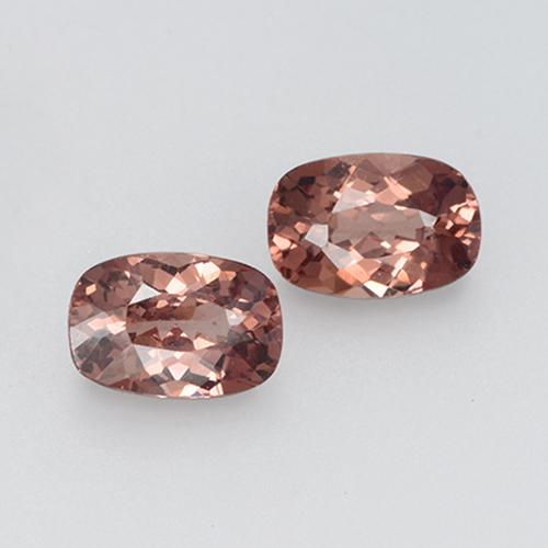 Achetez naturel 1.24ct Rose Grenat Malaya gems, Coupe coussin, En provenance Tanzanie chez GemSelect. En stock, livraison internationale!