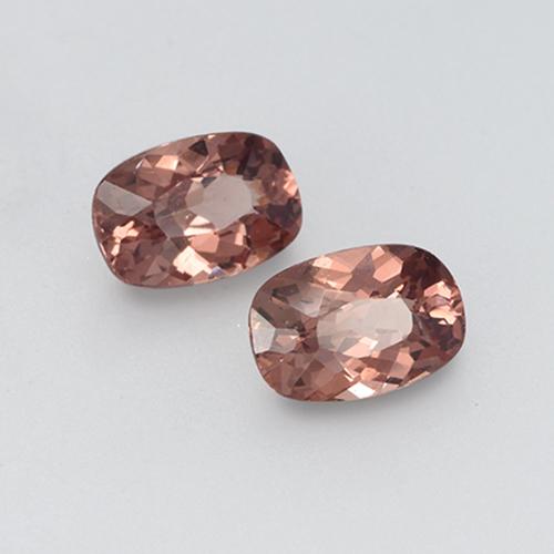 Achetez naturel 1.24ct Rose Grenat Malaya gems, Coupe coussin, En provenance Tanzanie chez GemSelect. En stock, livraison internationale!
