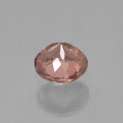 Grenat malaya rose naturelle coupe roude, 0,40 ct, VS