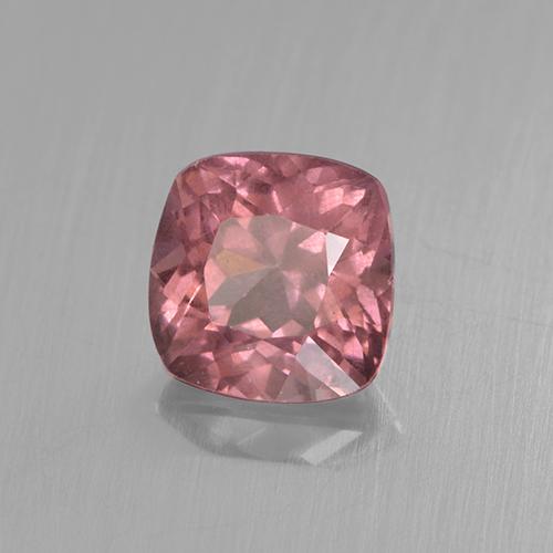 Grenat malaya rose naturelle coupe coussin, 0,59 ct, VS