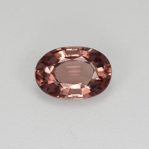 Grenat malaya rose naturelle coupe ovale, 0,68 ct, VS