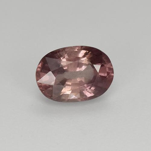 Grenat malaya rose naturelle coupe ovale, 1,02 ct, VS-SI