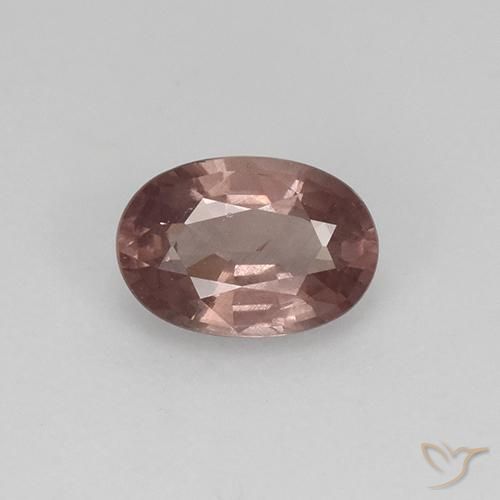 Grenat malaya rose naturelle coupe ovale, 0,58 ct, VS-SI
