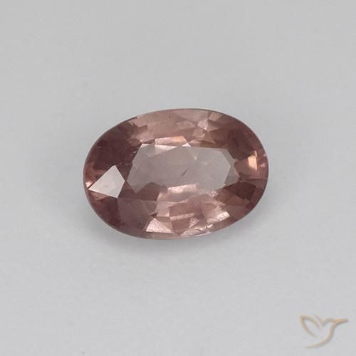 Grenat malaya rose naturelle coupe ovale, 0,58 ct, VS-SI