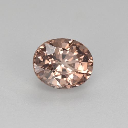 Grenat malaya orange naturelle coupe ovale, 0,59 ct, VVS-VS