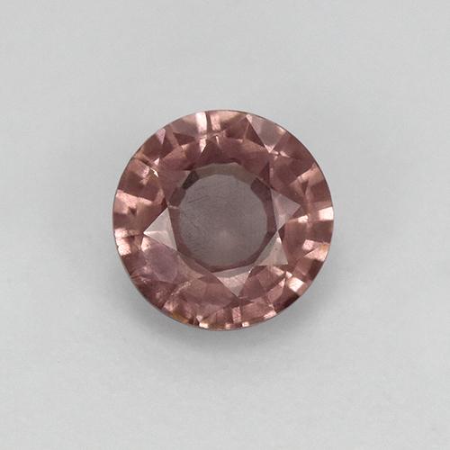 Grenat malaya rose naturelle coupe roude, 0,82 ct, VS