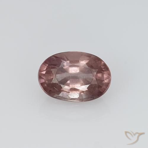 Grenat malaya rose naturelle coupe ovale, 0,73 ct, VS