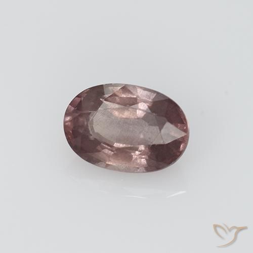Grenat Malaya Bois de rose profond naturelle ovale, 0.70 ct, VS