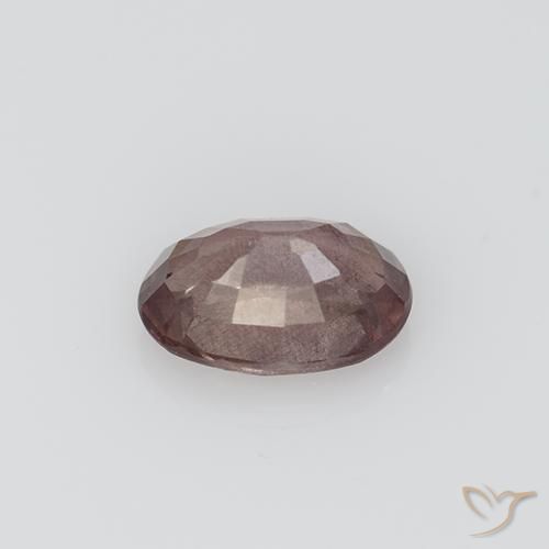 Grenat Malaya Bois de rose profond naturelle ovale, 0.70 ct, VS