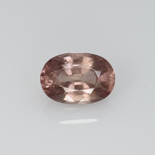 Grenat Malaya Rose foncé naturelle Coupe ovale, 0.61 ct, VS